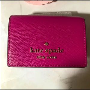 NWT Kate Spade Staci Micro Tri Fold Wallet.